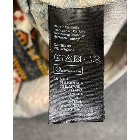 H & M Dress Womens Size XS A Line Stretch Sleeveless Aztec Design Mini - Picture 7 of 9